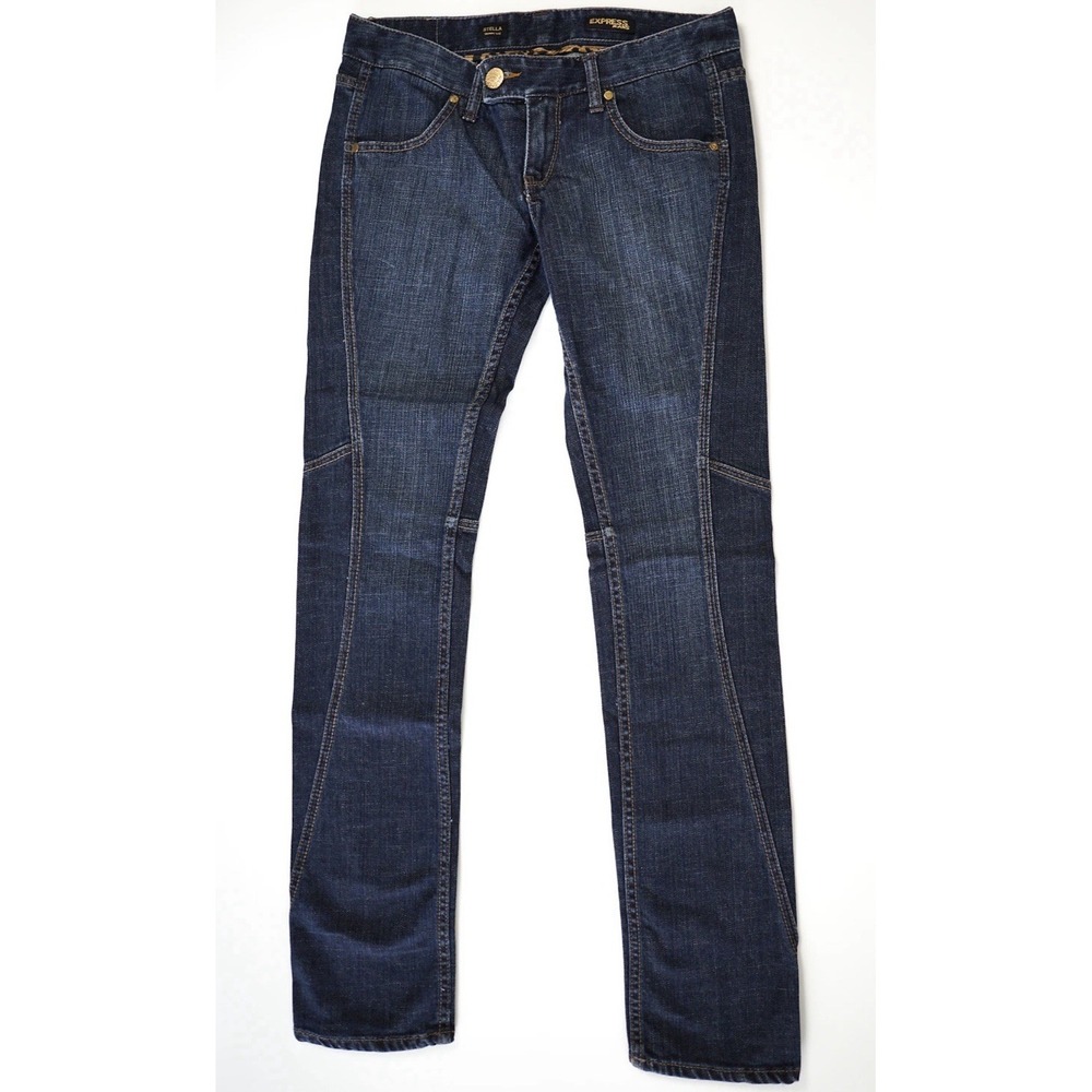 EUC Express‎ Jeans Stella Skinny Leg Jeans Women's Size 2 Blue Low Rise 5-Pocket